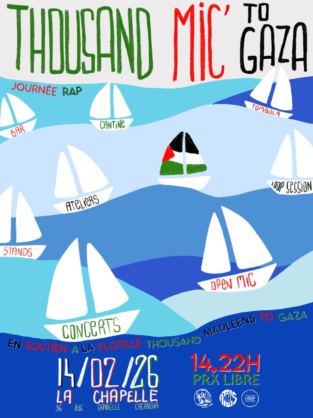 THOUSAND MIC&rsquo; TO GAZA