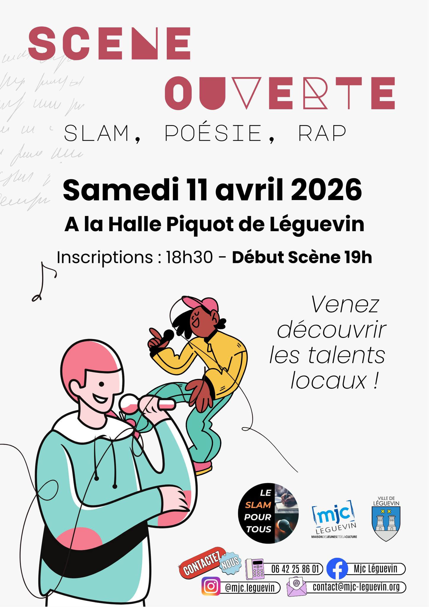 Scène Ouverte Slam, Poésie, Rap