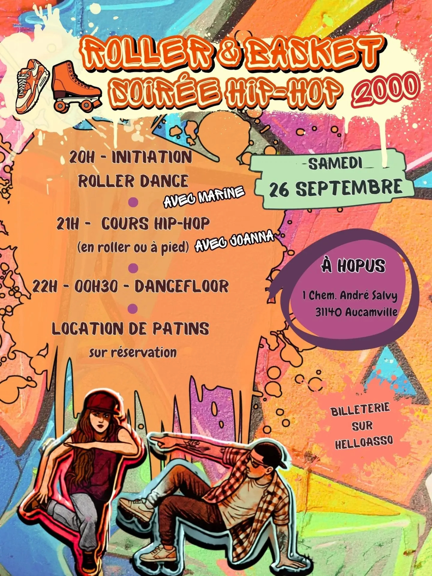 ROLLER & BASKET — SOIRÉE HIP-HOP 2000